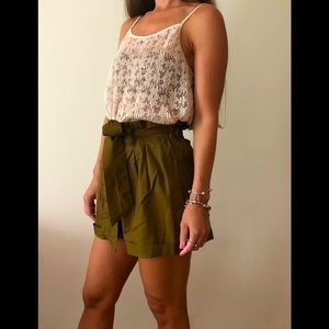 Zara paperbag shorts